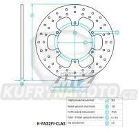 Kotouč brzdový (245/115/6D) -Yamaha YP250Majesty / 96-07 + MBK Skyliner250 / 96-05