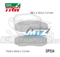 Destičky brzdové DP534-LUSI TRW Lucas MCB818SI - směs Sinter Offroad