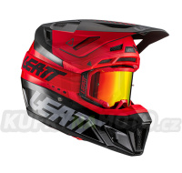 LEATT MOTO 8.5 V21.1 PŘILBA ČERVENÁ BARVA ČERVENÁ / ČERNÁ / BÍLÁ VELIKOST L 59-60cm + BRÝLE VELCITY 5,5 ZDARMA-1021000143