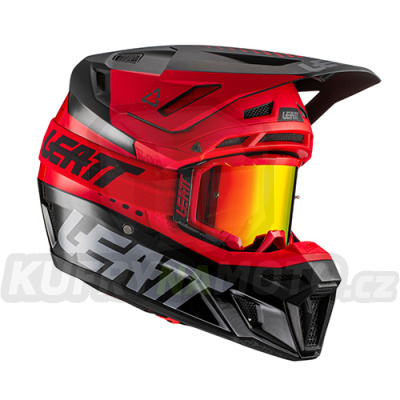 LEATT MOTO 8.5 V21.1 PŘILBA ČERVENÁ BARVA ČERVENÁ / ČERNÁ / BÍLÁ VELIKOST L 59-60cm + BRÝLE VELCITY 5,5 ZDARMA-1021000143