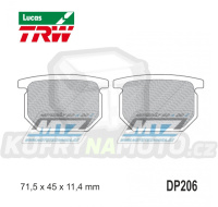 Destičky brzdové DP206-LU TRW Lucas MCB501 - směs Allround