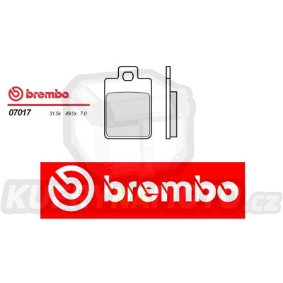 Brzdové destičky Brembo PIAGGIO TYPHOON 125 r.v. Od 96 -  směs Originál Přední