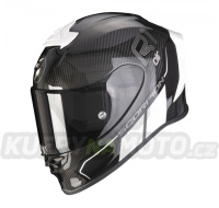 Moto přilba SCORPION EXO-R1 EVO CARBON AIR CORPUS II černo/bílá