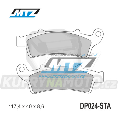 Destičky brzdové DP024-STA - směs Standard