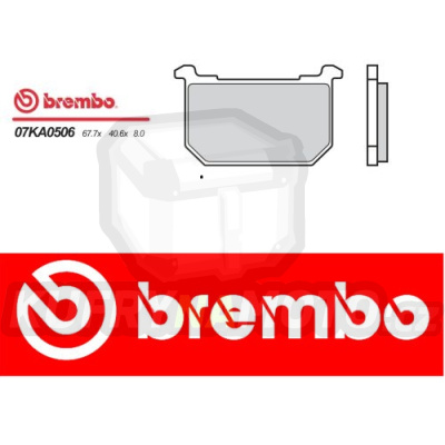 Brzdové destičky Brembo KAWASAKI KZ 1000 r.v. Od 87 - 01 směs Originál Přední