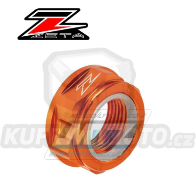 Matice osy zadního kola ZETA ZE93-8043 - Yamaha YZ125+YZ250+YZF250+YZF400+YZF426+YZF450 + WRF250+WRF400+WRF426+WRF450 + WR250X+WR250R + KTM 85SX + SX+SXF+EXC+EXCF + Husqvarna TC+FC+TE+FE+FX - oranžová