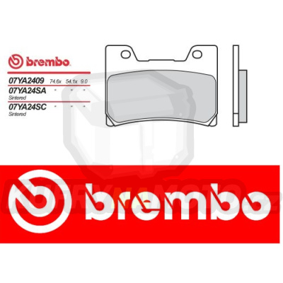 Brzdové destičky Brembo YAMAHA TDM 850 r.v. Od 96 - 97 směs SA Přední