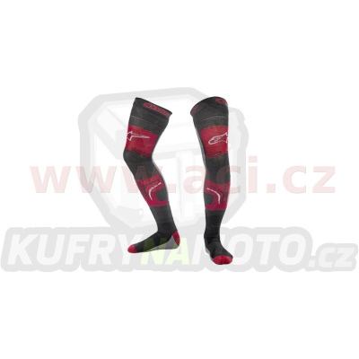 ponožky pod ortézy KNEE BRACE, ALPINESTARS (červená/šedá) 2023