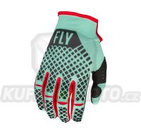 rukavice KINETIC SE, FLY RACING - USA 2023 (mint/černá/červená)