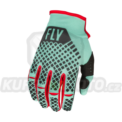 rukavice KINETIC SE, FLY RACING - USA 2023 (mint/černá/červená)