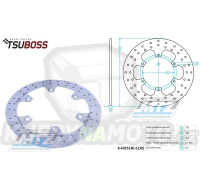 Kotouč brzdový (276/144/6D) - Honda NTV650 / 98-05+NTV680 / 06-12+CBX750F / 83-88+PacificCoast+CB1000F / 93-95+CBR1000F / 87-92+VT1100 / 95-98+CB1300 / 97-02