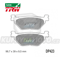 Destičky brzdové DP423-LU TRW Lucas MCB731 - směs Allround