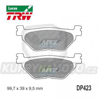 Destičky brzdové DP423-LU TRW Lucas MCB731 - směs Allround