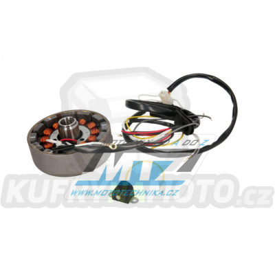 Stator+rotor (kompletní generátor - alternátor se snímačem otáček) pro Jawa 350 + 350 Chopper + 350 Sport + 350 Style + TS350 / 93-