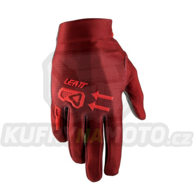 LEATT rukavice DBX 2.0 WINDBLOCK GLOVE RUBY barva červená velikost L