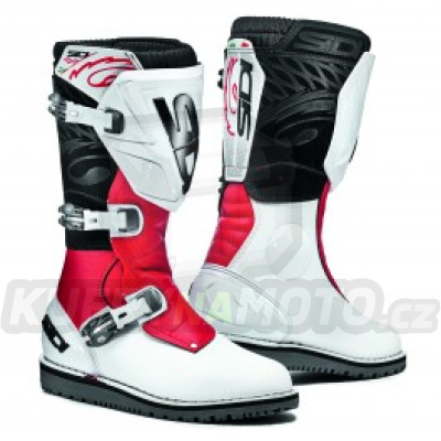 Boty Sidi TRIAL ZERO.1 white/red