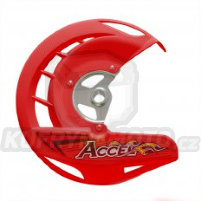 ACCEL kryt kotouče brzdové přední HONDA CRF 250/450R,X '04-'14, CR 125/250 '04-'07 barva červený