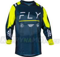 dres F-16, FLY RACING - USA 2024 (modrá/hi-vis/bílá)