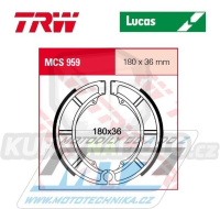 Brzdové obložení (brzdové pakny) TRW Lucas MCS959 - Sachs Roadster 800 V2 + Suzuki King Quad LT400A -F + King Quad LT400F -F + VS600GL, GLU Intruder + VS750GLF Intruder + VS750GLP Intruder + VL800 Intruder C800 + VL800 Volusia + VS800GL Intruder ...