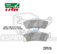 Destičky brzdové DP516-LUSI TRW Lucas MCB861SI - směs Sinter Offroad