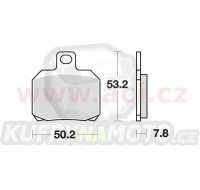 brzdové destičky, BRAKING (semi-metalická směs SM1) 2 ks v balení