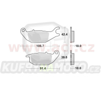 brzdové destičky, BRAKING (semi-metalická směs SM1) 2 ks v balení