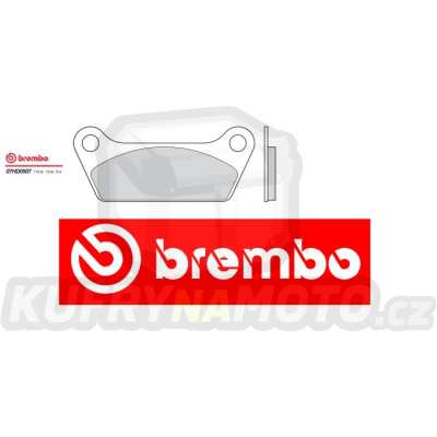 Brzdové destičky Brembo HARLEY DAVIDSON FLH 80 1340 r.v. Od 81 -  Originál směs Zadní