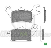 brzdové destičky, NEWFREN (směs SCOOTER ELITE ORGANIC) 2 ks v balení