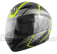 Moto helma Yohe 950-16 černá / Fluo vel. S 8596341054946 – akce