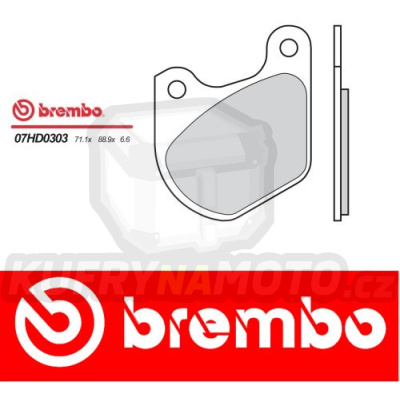 Brzdové destičky Brembo HARLEY DAVIDSON XLCH 1000 r.v. Od 78 - 80 Originál směs Zadní