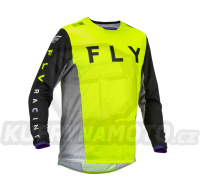 dres KINETIC KORE, FLY RACING - USA 2023 (hi-vis/černá)