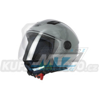 Přilba na skútr Osone Jet Helm S779 Shiny - šedá - velikost L