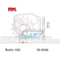 Kolečko řetězové (pastorek) 0546-14zubů RK - Kawasaki KX60+KX65+KX80+KX85+KX100 + Suzuki RM60+RM65 + Yamaha TTR50+TTR90+TTR110 + DT50+DT80+DT100 + YZ60+PW80 + RD80+BW80+LB80 + YB100+MX100+RT100