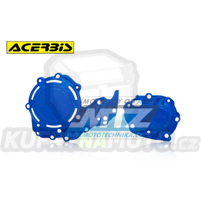 Kryty spojkového víka a víka zapalování Acerbis - Fantic XEF450 / 21-23 + Yamaha YZF450 / 18-22 + YZF450X / 21-22 - barva modrá