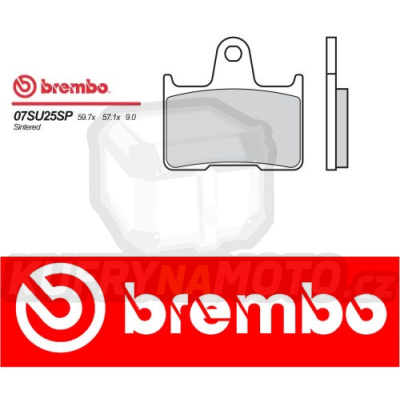 Brzdové destičky Brembo SUZUKI GSX R 1000 r.v. Od 01 - 02 SP směs Zadní