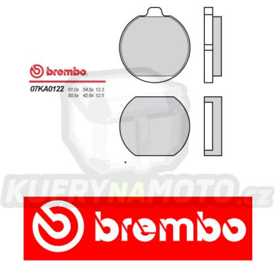 Brzdové destičky Brembo KAWASAKI Z LTD 750 r.v. Od 80 -  směs Originál Přední