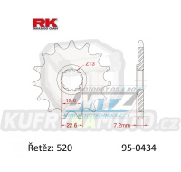 Kolečko řetězové (pastorek) 0434-16zubů RK - Suzuki DR250+DR400+DR500 + GZ250 Marauder + VL250 Intruder + GF250+TU250X+SP370+SP400 + GN250+GN400