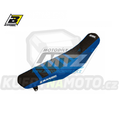 Potah sedla Yamaha YZF250 / 19-23 + YZF450 / 18-22 + WRF250 / 20-23 + WRF450 / 19-23 - barva modro-černá - typ potahu ZEBRA