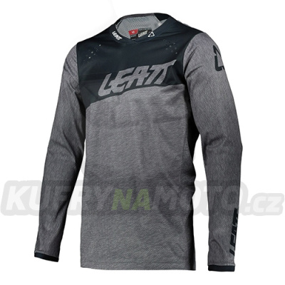 LEATT ČERNÁ / ŠEDÁ MOTO 4.5 LITE dres BRUSHED T-SHIRT VELIKOST L-5021020202