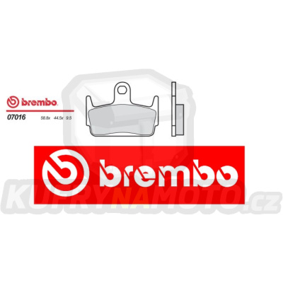 Brzdové destičky Brembo PIAGGIO ZIP II 50 r.v. Od 01 -  směs Originál Přední