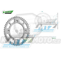 Rozeta řetězová (převodník) Dural 0895-49zubů ESJOT 51-15203-49 - barva stříbrná - KTM 85SX / 03-24 + 105SX+XC85+XC105 + Husqvarna TC85 / 14-24 + Gas-Gas MC85