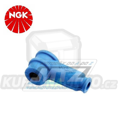 Fajfka/Botka NGK TRS1225-B - 90° / 5 kOhm / - provedení silikonová - modrá