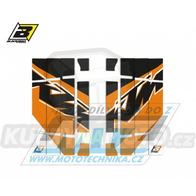 Polepy mřížek chladiče KTM EXC / 17 + SX125 / 16-17 + SX150 / 16-18 + SX250 / 17-18 + SXF250+SXF350+SXF450 / 16 - typ polepů Replica KTM Trophy