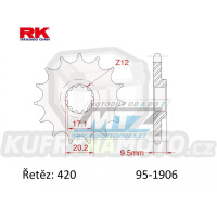 Kolečko řetězové (pastorek) 1906-13zubů RK - KTM 65SX / 98-23 + 60SX / 98-01 + Husqvarna TC65 / 17-23 + Gas-Gas MC65