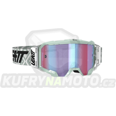 LEATT  brýle VELOCITY 5.5 IRIZ GOGGLE WHITE BLUE barva bílá/černá/mátová