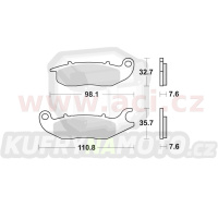 brzdové destičky, BRAKING (semi-metalická směs SM1) 2 ks v balení