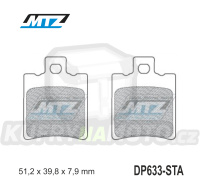 Destičky brzdové DP633-STA - směs Standard