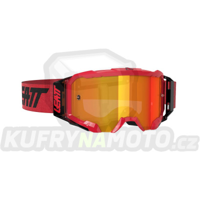 LEATT  brýle VELOCITY 5.5 IRIZ GOGGLE RED RED barva červená/černá