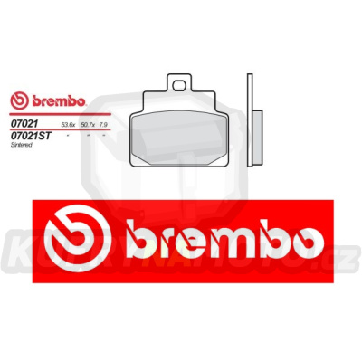 Brzdové destičky Brembo APRILIA LEONARDO 150 r.v. Od 99 -  ST směs Zadní