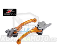 Sada výklopných páček ZETA PIVOT - ZETA ZE44-4137 - KTM + Husqvarna (brzda Brembo/spojka Magura) - oranžové